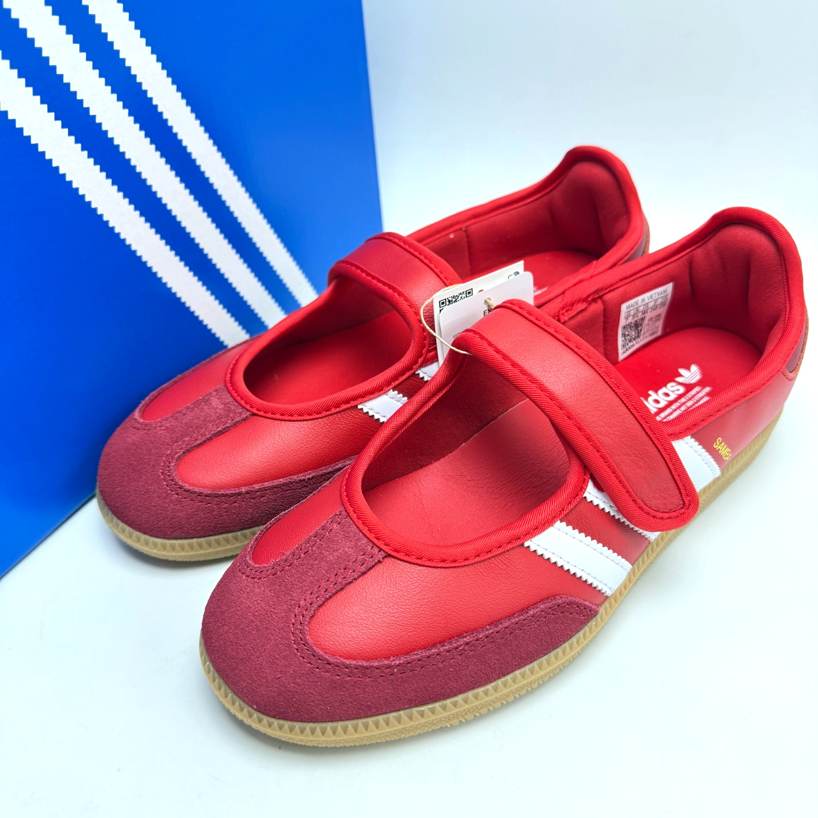 Adidas Samba Jane Scarlet White Gum (Women's) Women's Shoes JQ6446 size 7-9
