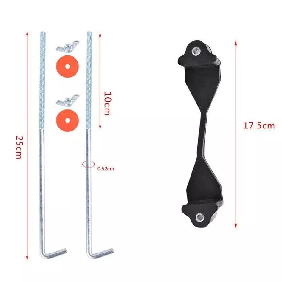 SUV Car Rubber Battery Hold Down Clamp Holder Tie Down Bracket Hold Down Bracket