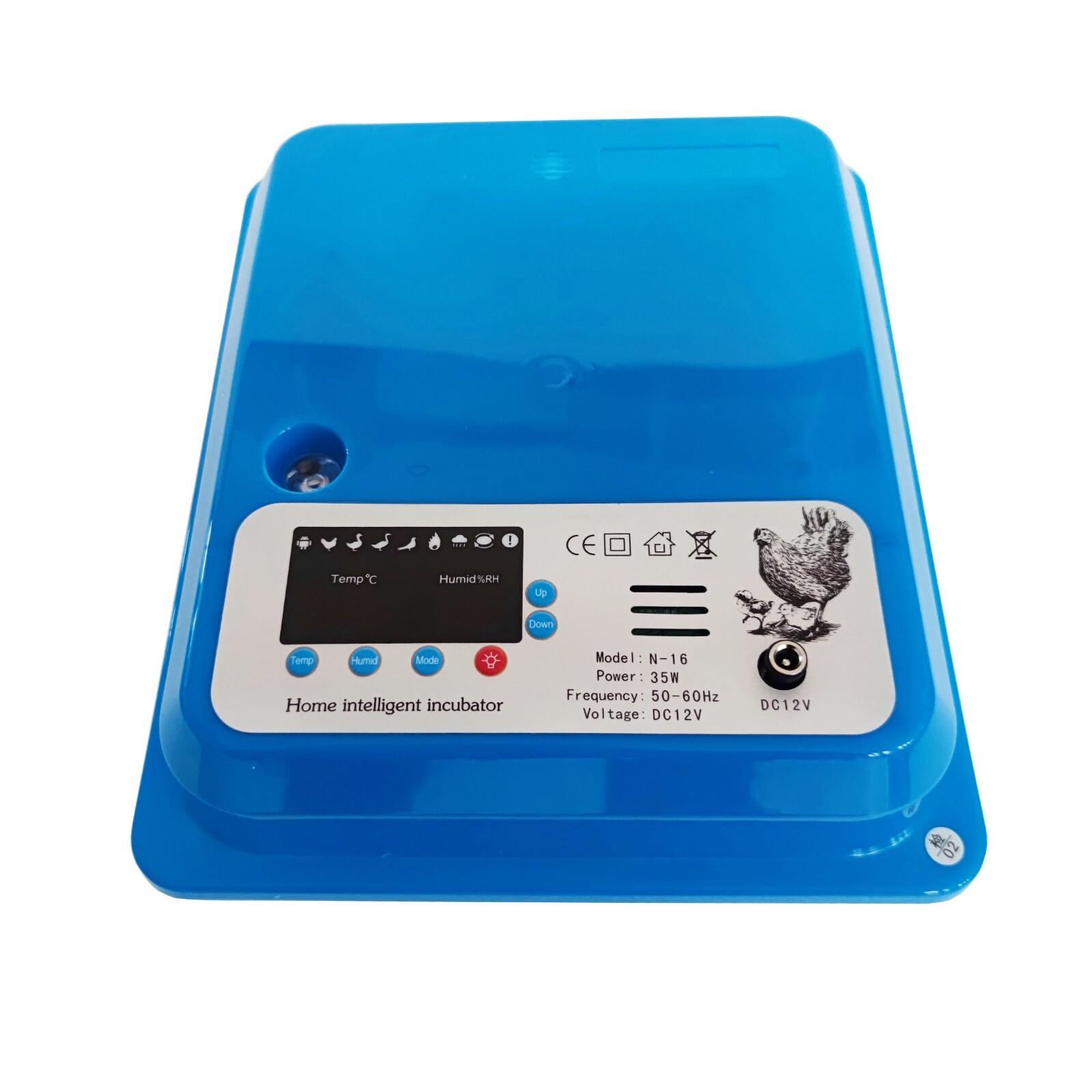 Bird Egg Incubator Poultry Hatcher Breeder Automatic Egg Turning 16 Eggs