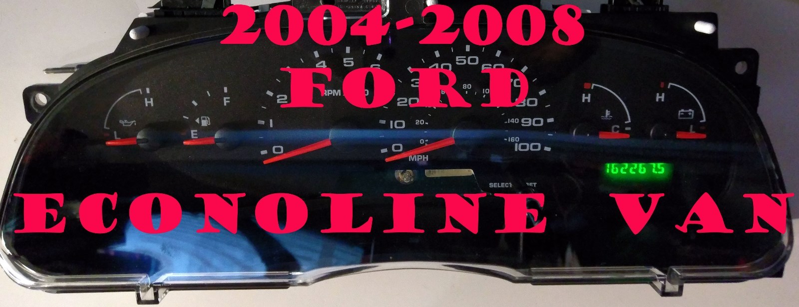 FORD VAN E 150 E250 E350 E450 SOFTWARE AND ODOMETER CALIBRATION 04 05 06 07 08