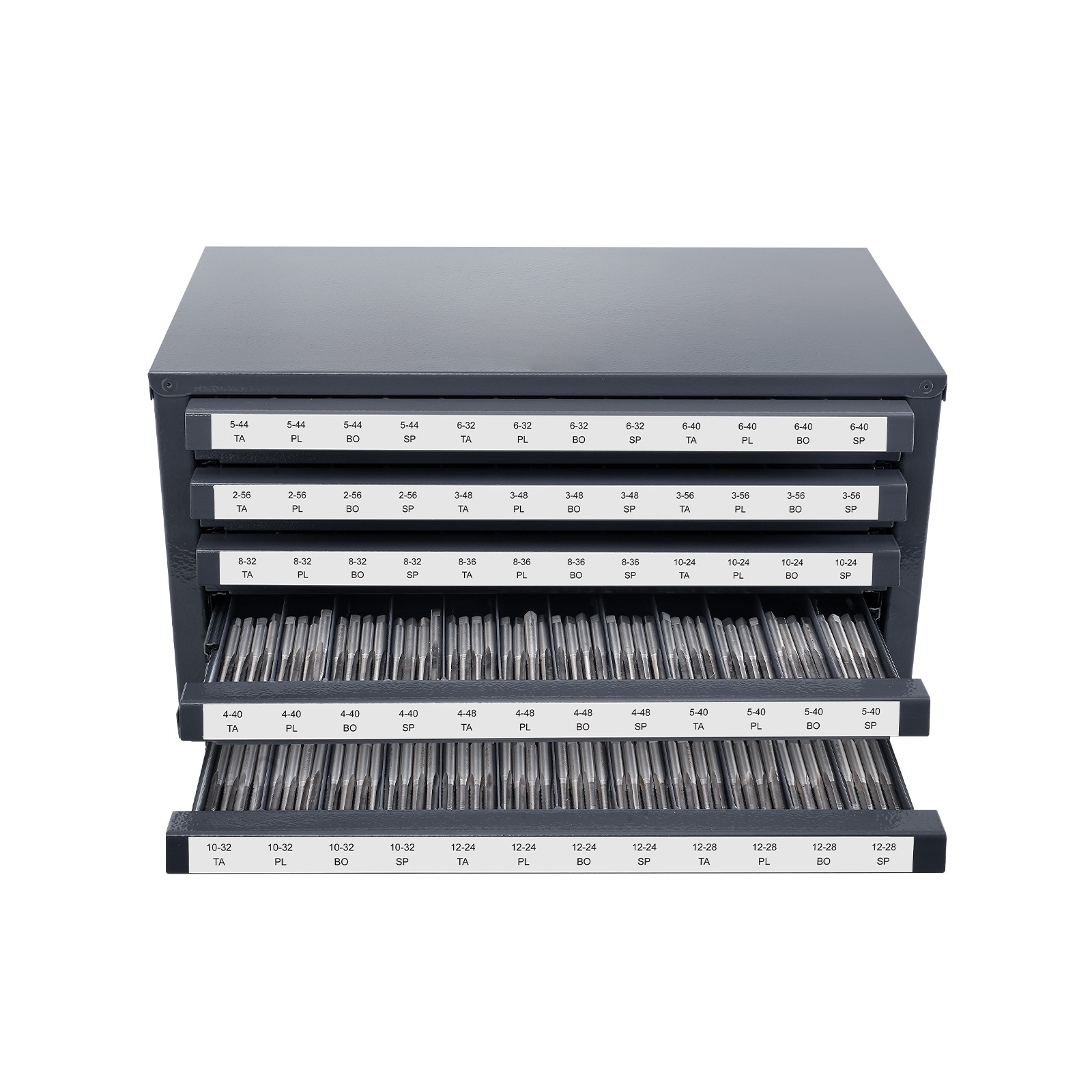 Drill Bit Dispenser Organizer Cabinet Three-Drawer Five-Drawer