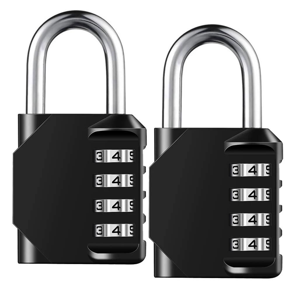 Heavy Duty 4 Digit Combination Lock Resettable Waterproof Padlock