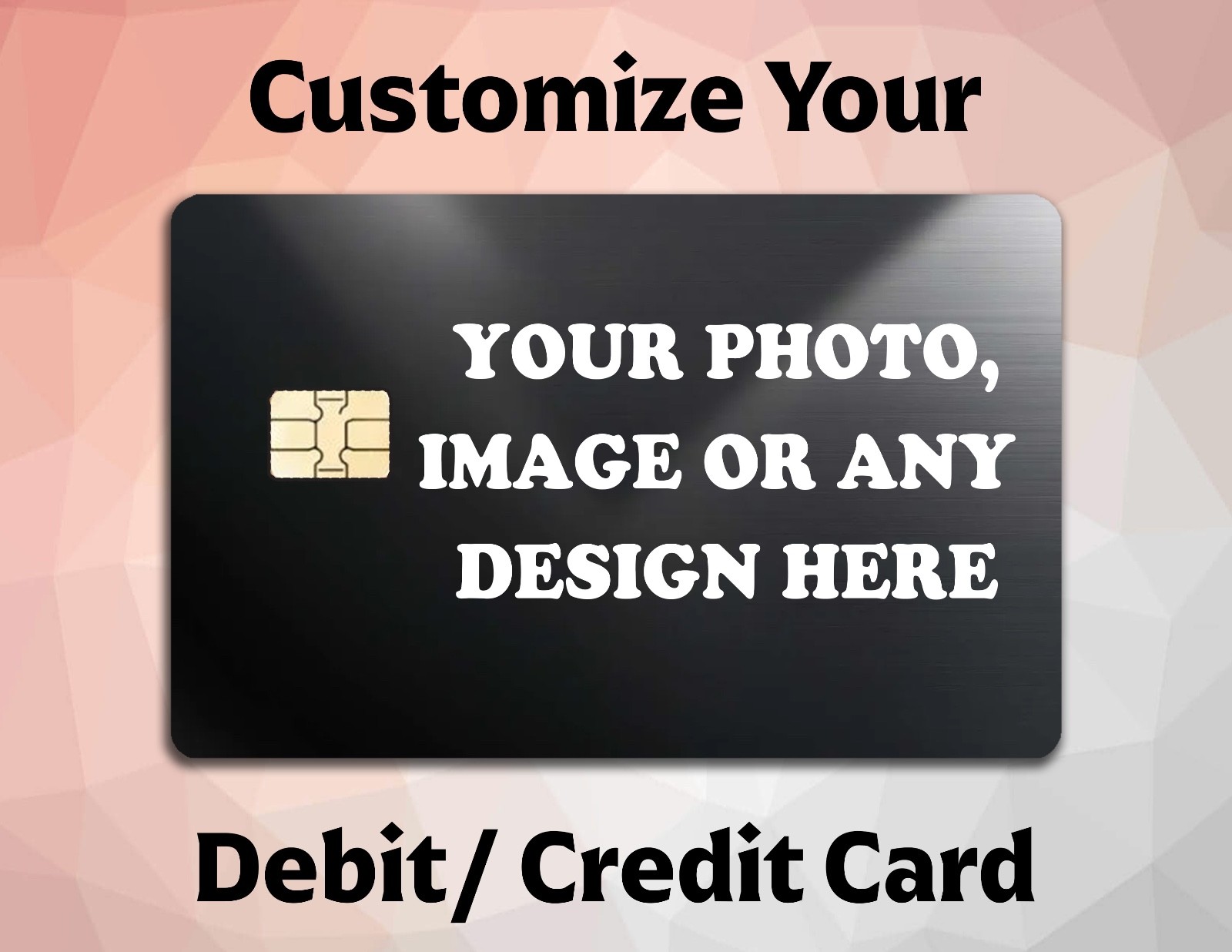 Personalized Debit/ Credit Card Skin/Decal with Your Photo/any Image