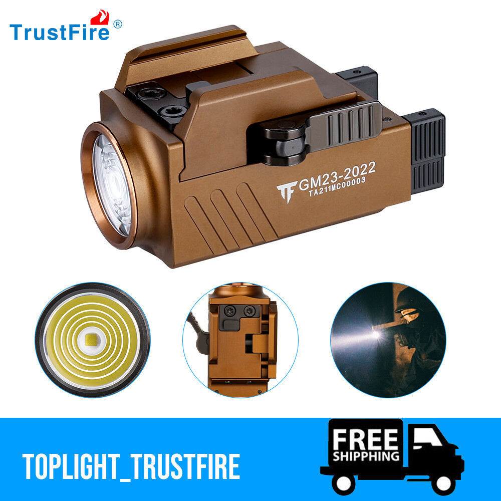 Trustfire GM23 LED Pistol Light Rechargeable Tactical Weapon Light Waterproof
