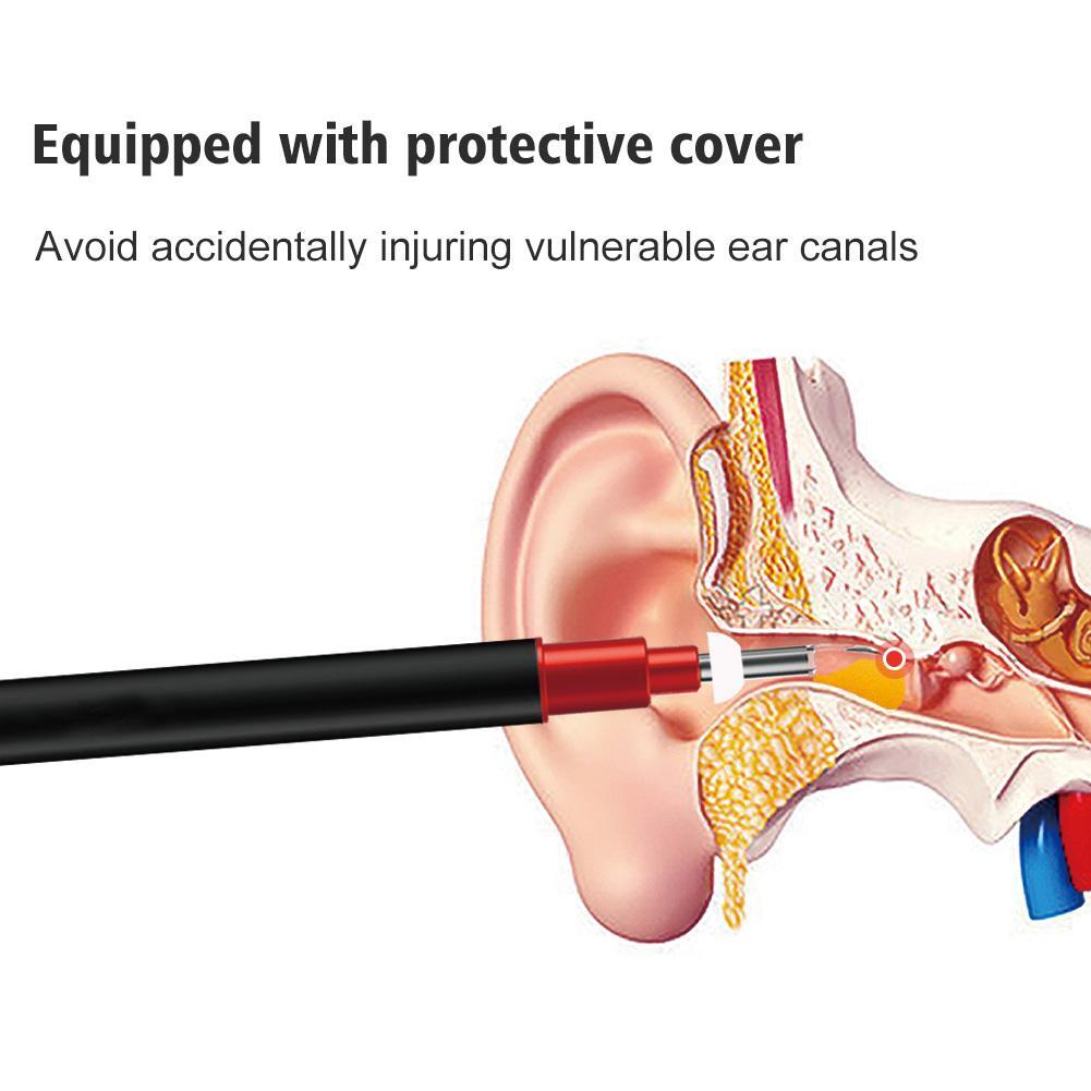 Smart Ear Spoon 1080P WIFI 2MP 3.9mm Wireless Endoscope Multifunctional Camera