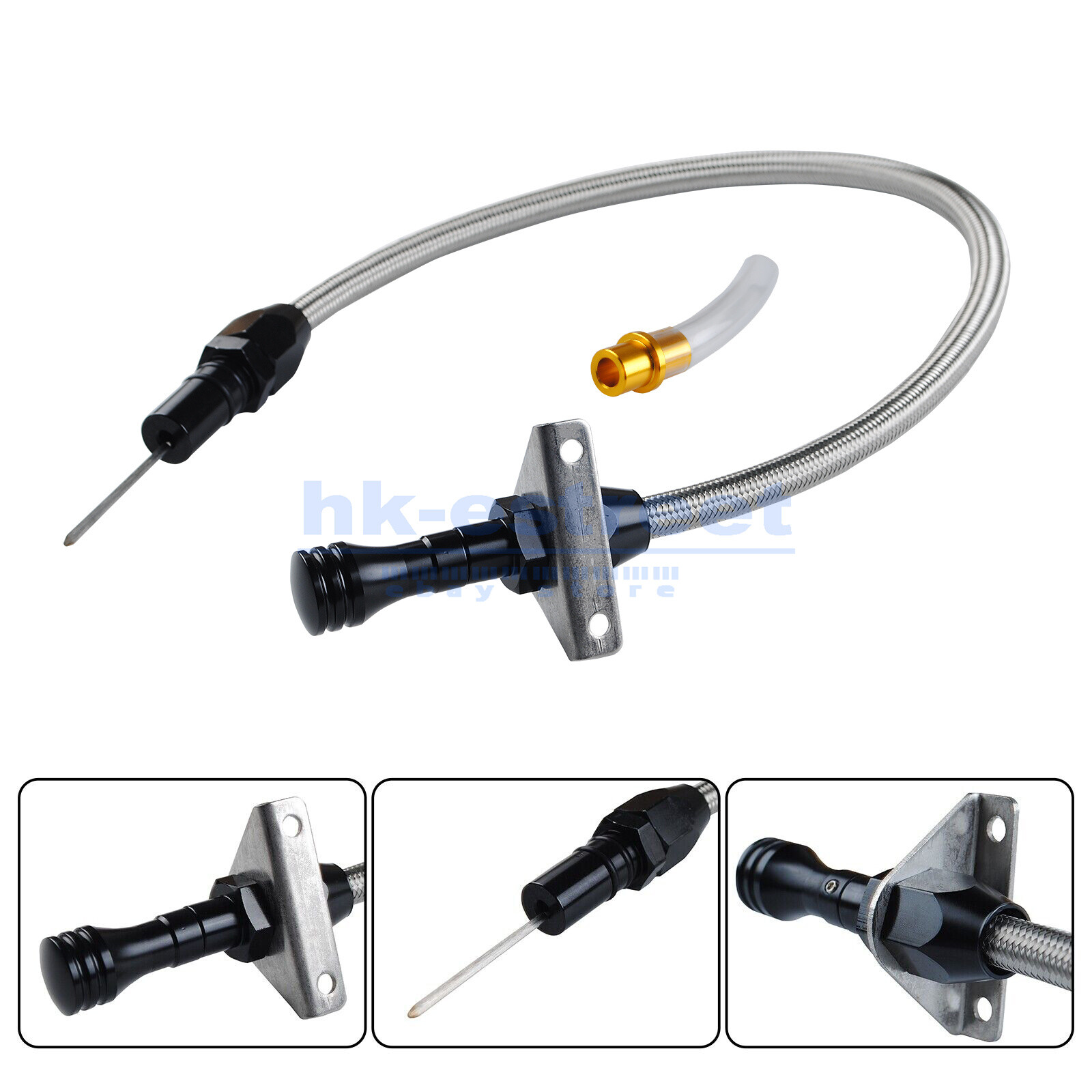 For Ford AOD Flexible Chrome Stainless Steel Transmission Dipstick AODE 4R70W US