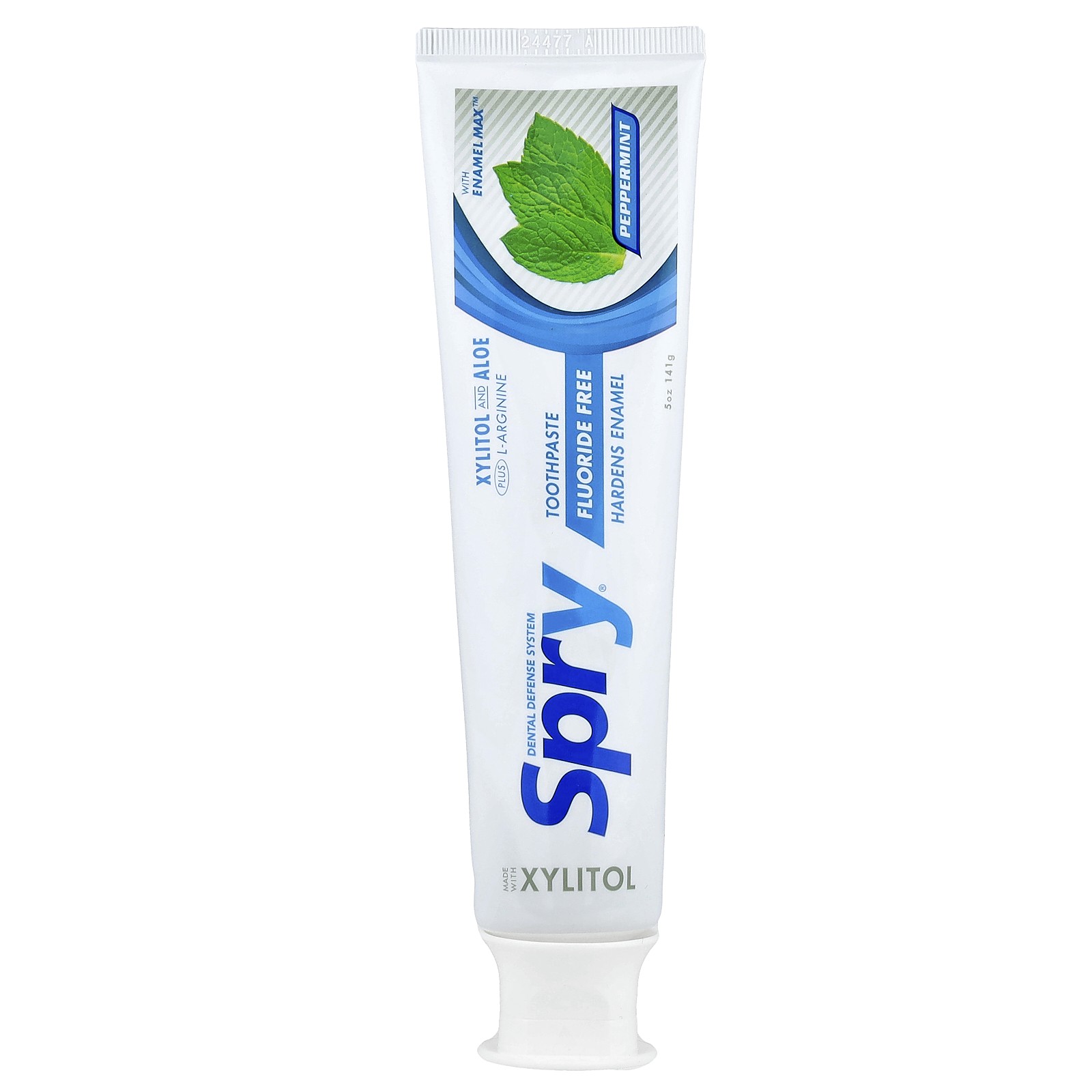 Spry, Fluoride Free Toothpaste, Peppermint, 5 oz (141 g)