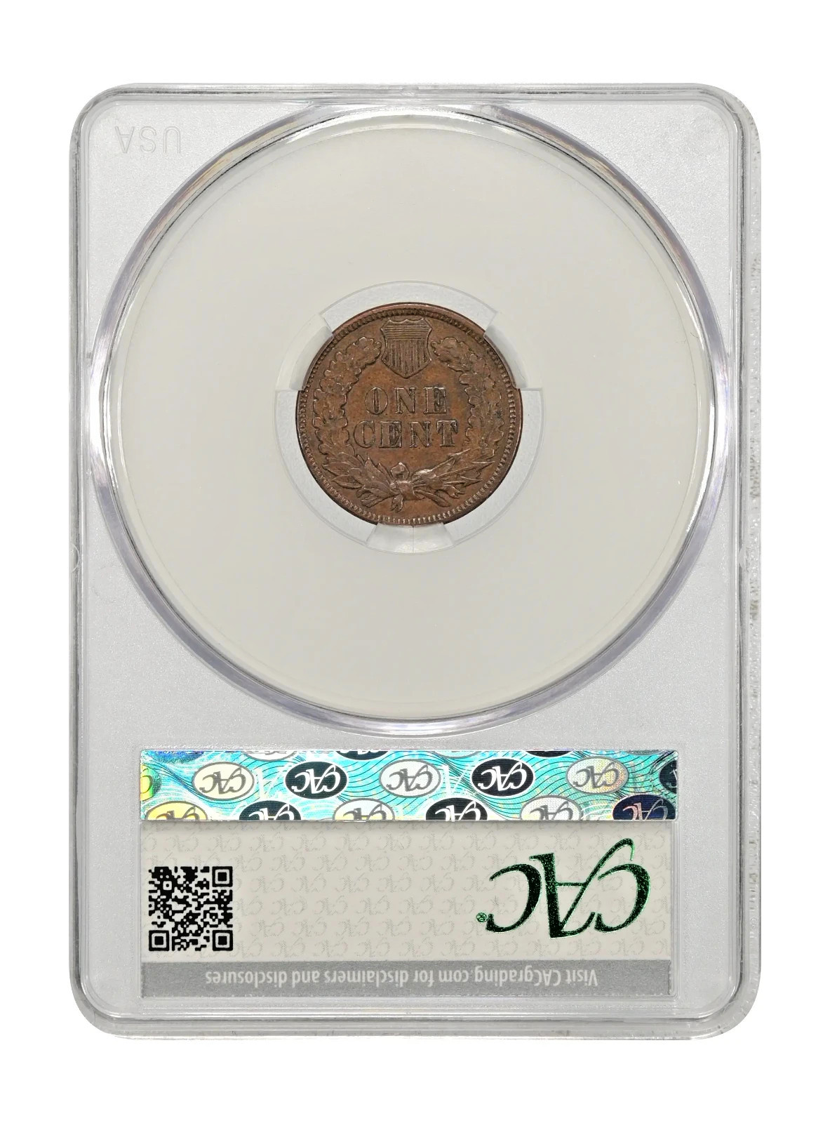 1894 indian head penny xf40, cac