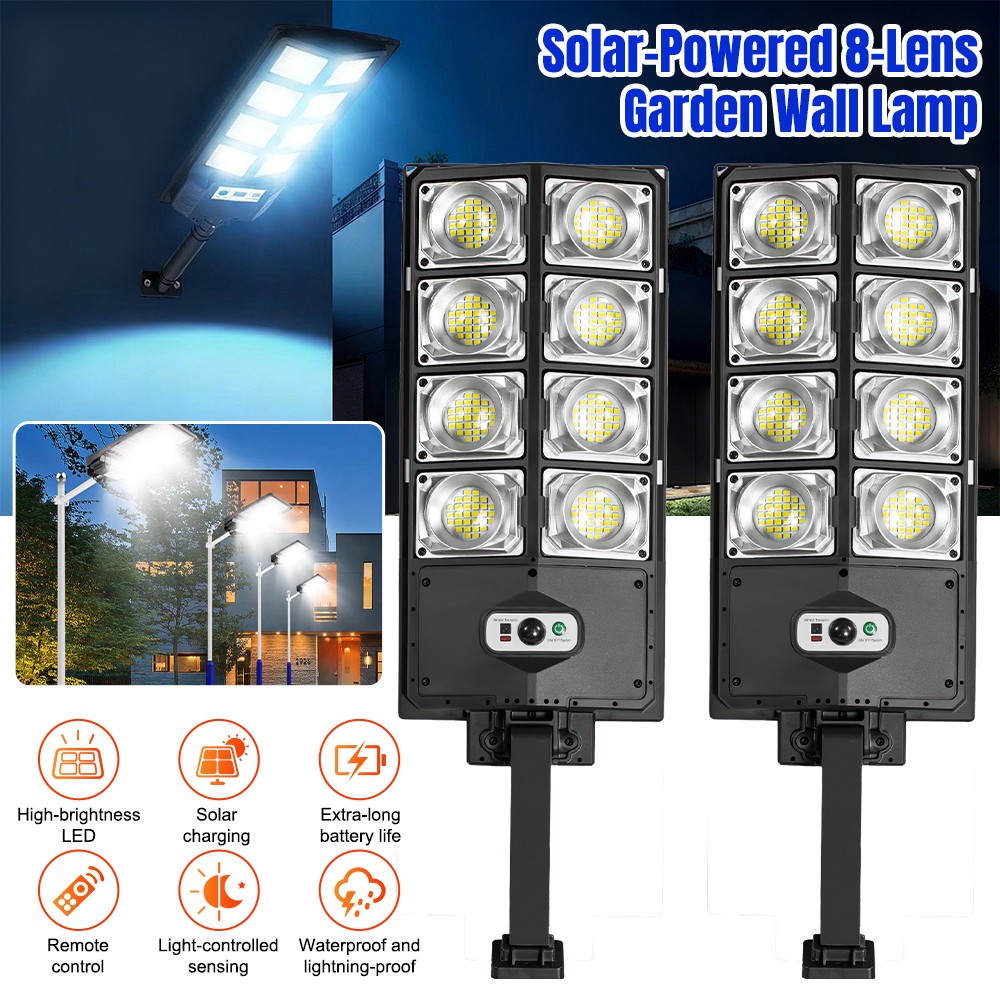 10000000LM Commercial LED Outdoor Dusk to Dawn Solar Street Light Road Area Lamp
