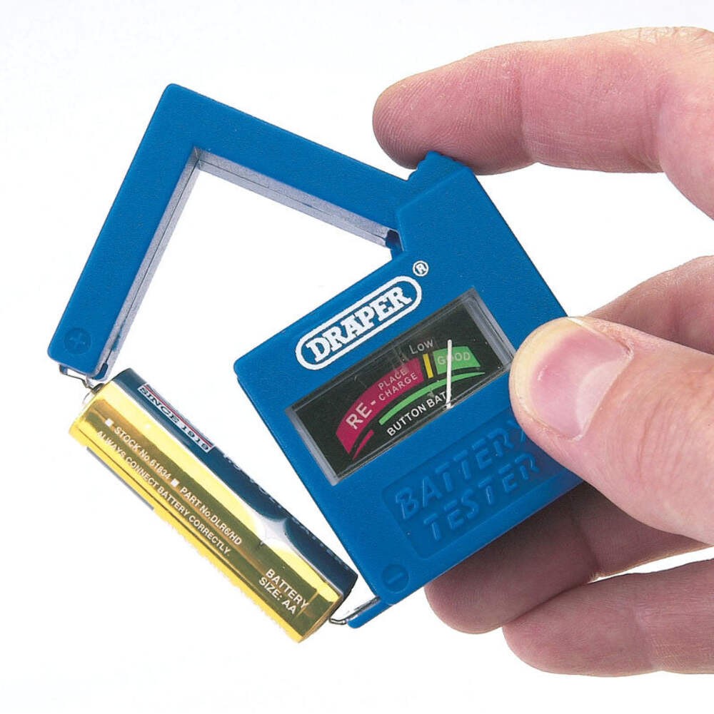 Battery Tester for AAA, AA, C, D, PP3 Batteries