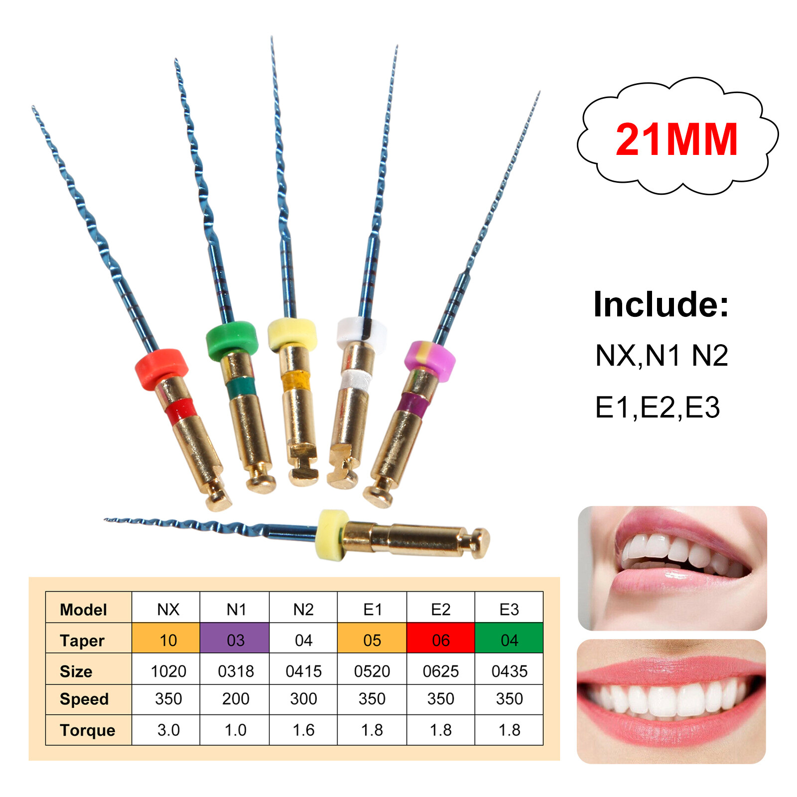 Dental Reciprocating Endo Root Canal Niti Rotary Primary File Engine Use 25mm OR