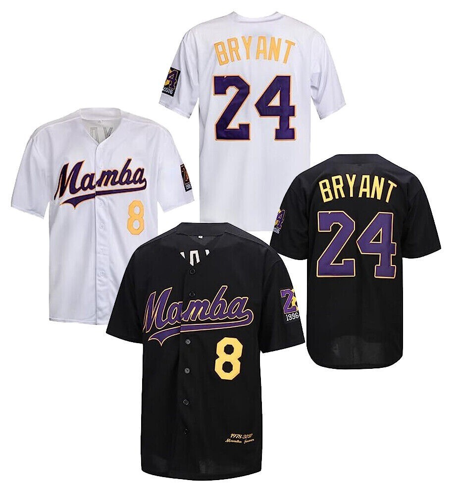 Design Mamba 8&24 Bryant Forever Baseball Jersey Commemorate Tribute