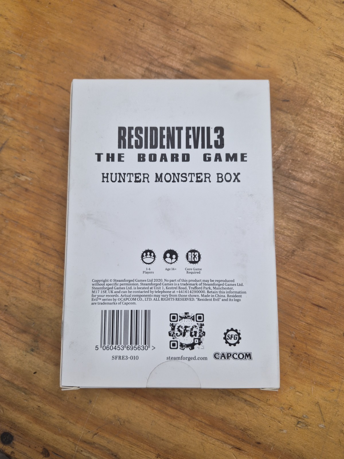 RESIDENT EVIL 3 The Board Game HUNTER MONSTER BOX Kickstarter Sealed