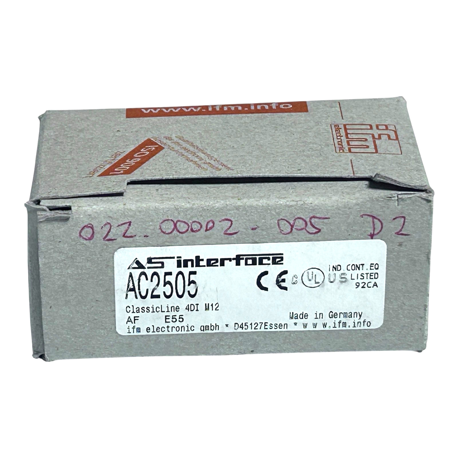 Ifm Interface ClassicLine45 4DI M12 IP67 AS-Interface Module Unit AC2505