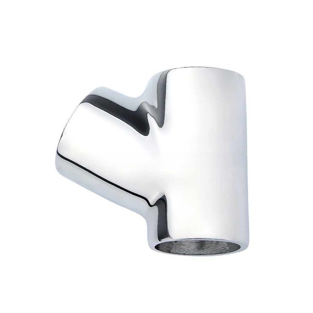 Stainless Steel 316 Boat Rail Tee Connector Compatible with For 22 25mm Pipe