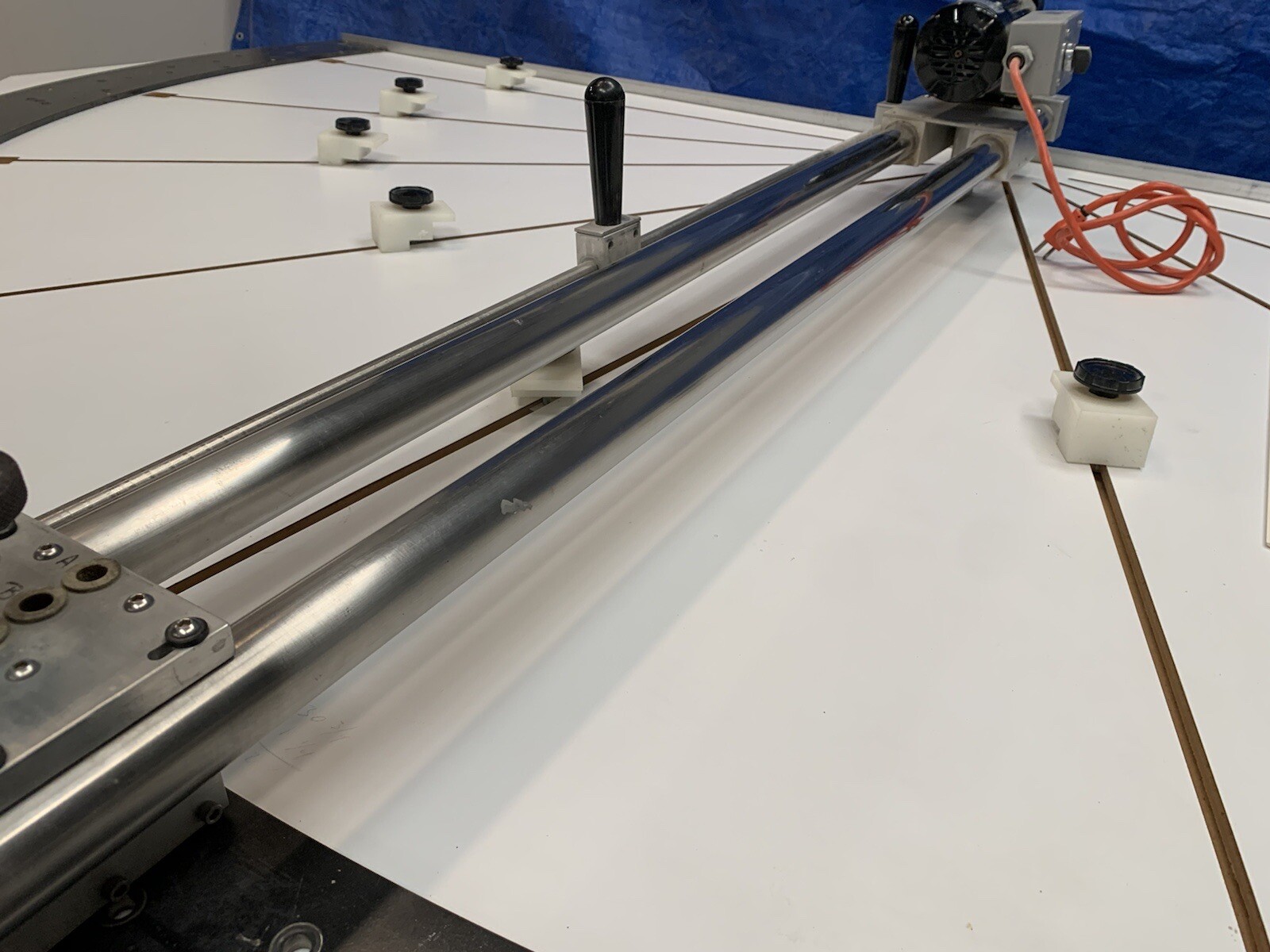 Arch Top Drilling Table AVBCO Shutters Manufacturing Motor 9-adjusting Knobs