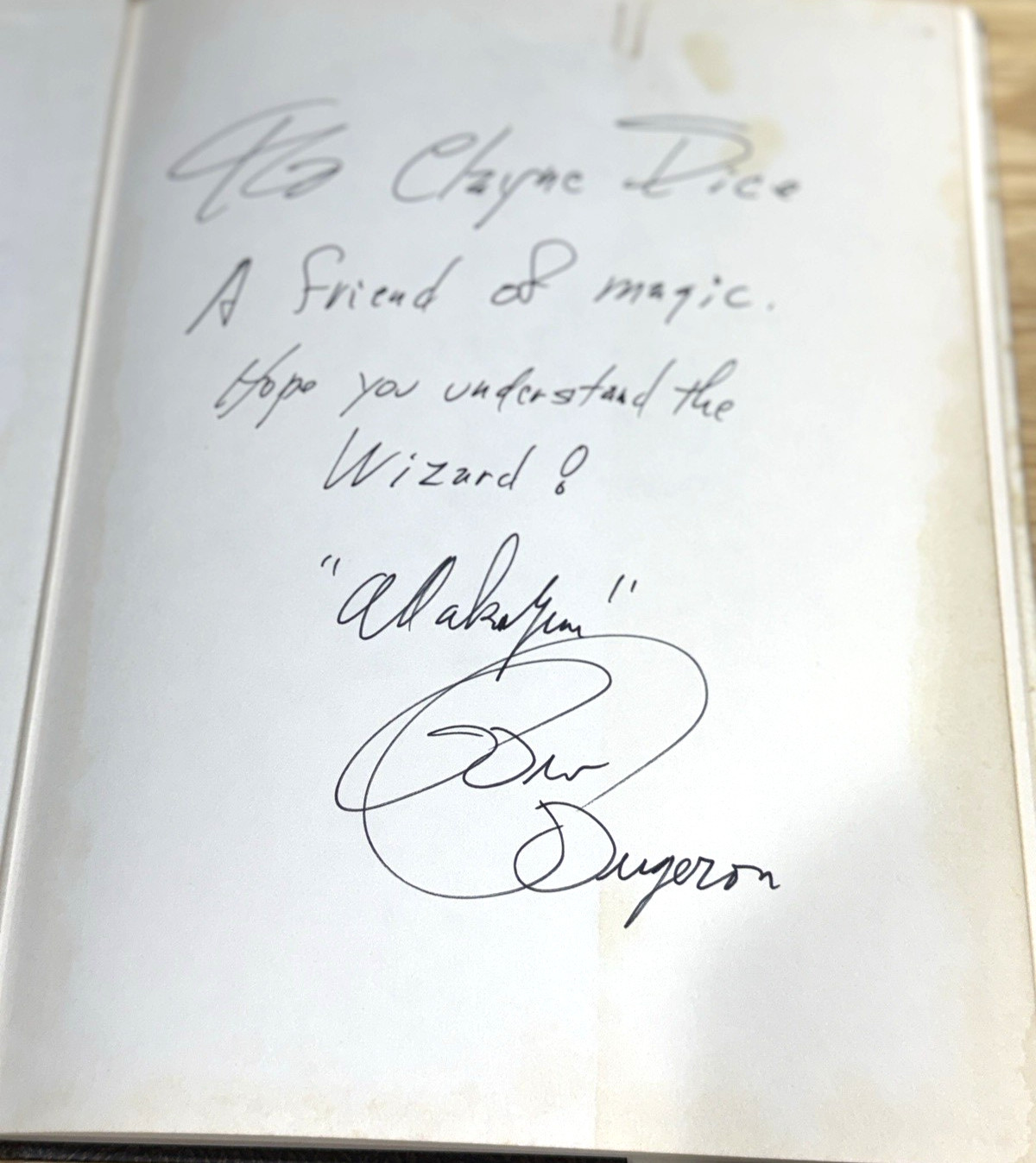 Willard The Wizard Magic Book By Bev Bergeron SIGNED by Author Magician