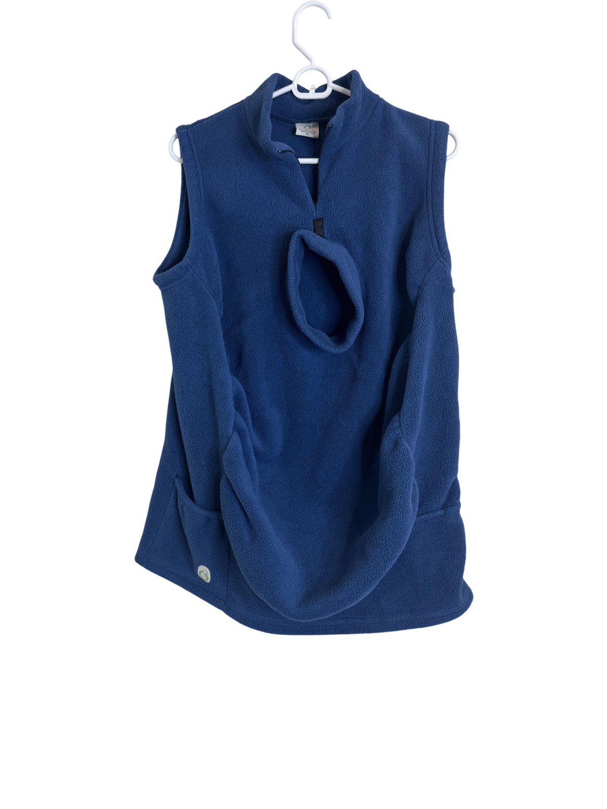 Peekaru Original Fleece Baby Carrier Vest Large Blue Babywearing Cover USA