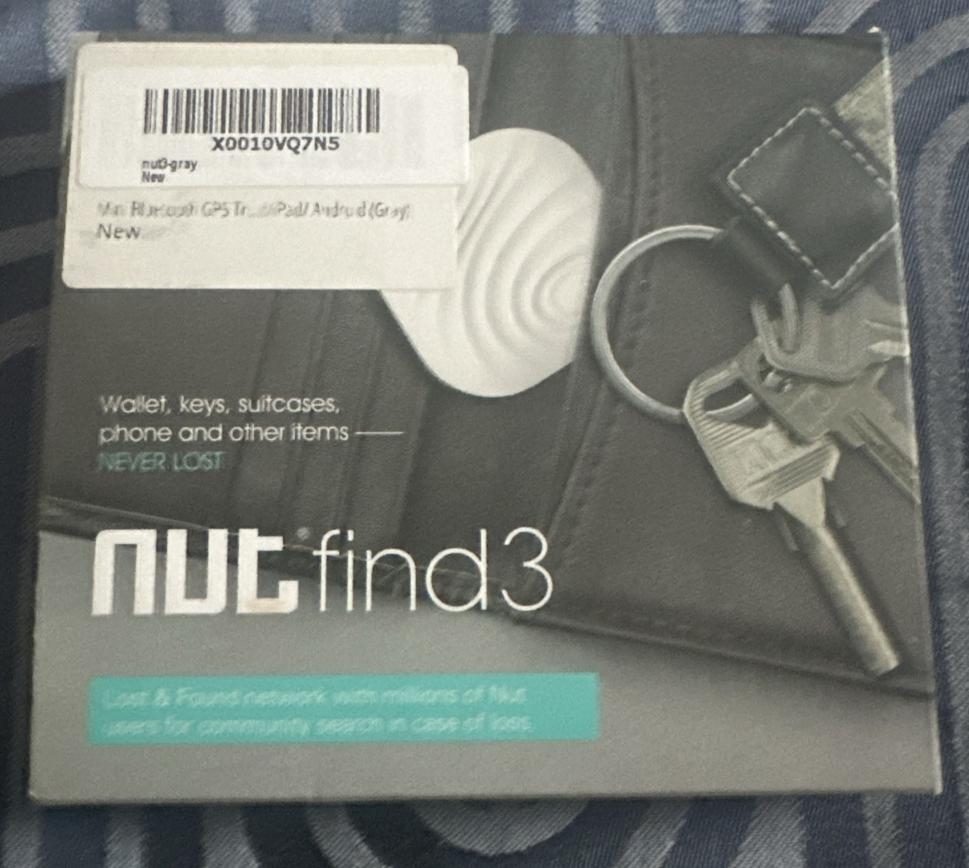 Nut Find 3 Bluetooth Tracker Item Locator for Keys Wallet Bag