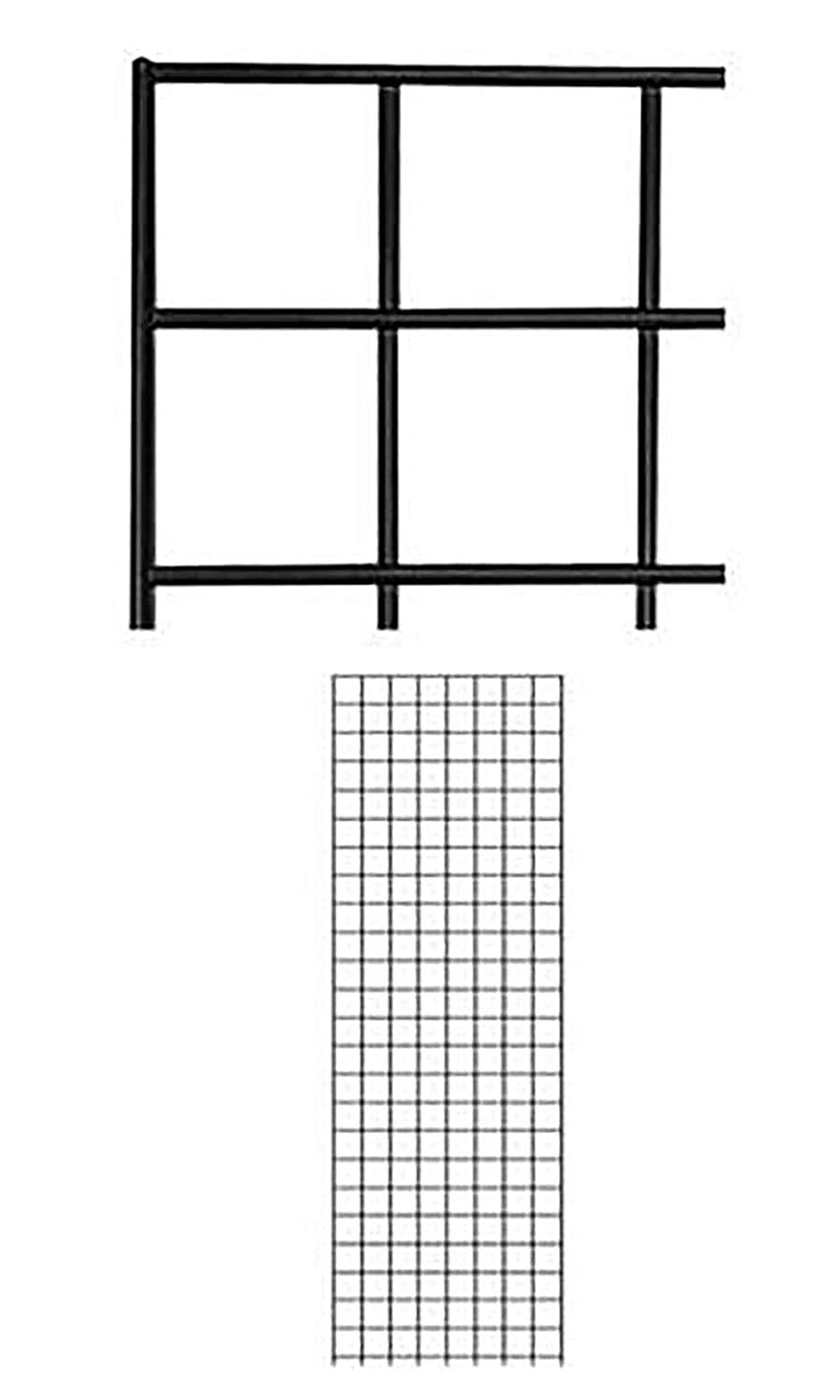 Grid Panel 2' x 6'  Panel Black Retail Display Craft Wire Gridwall
