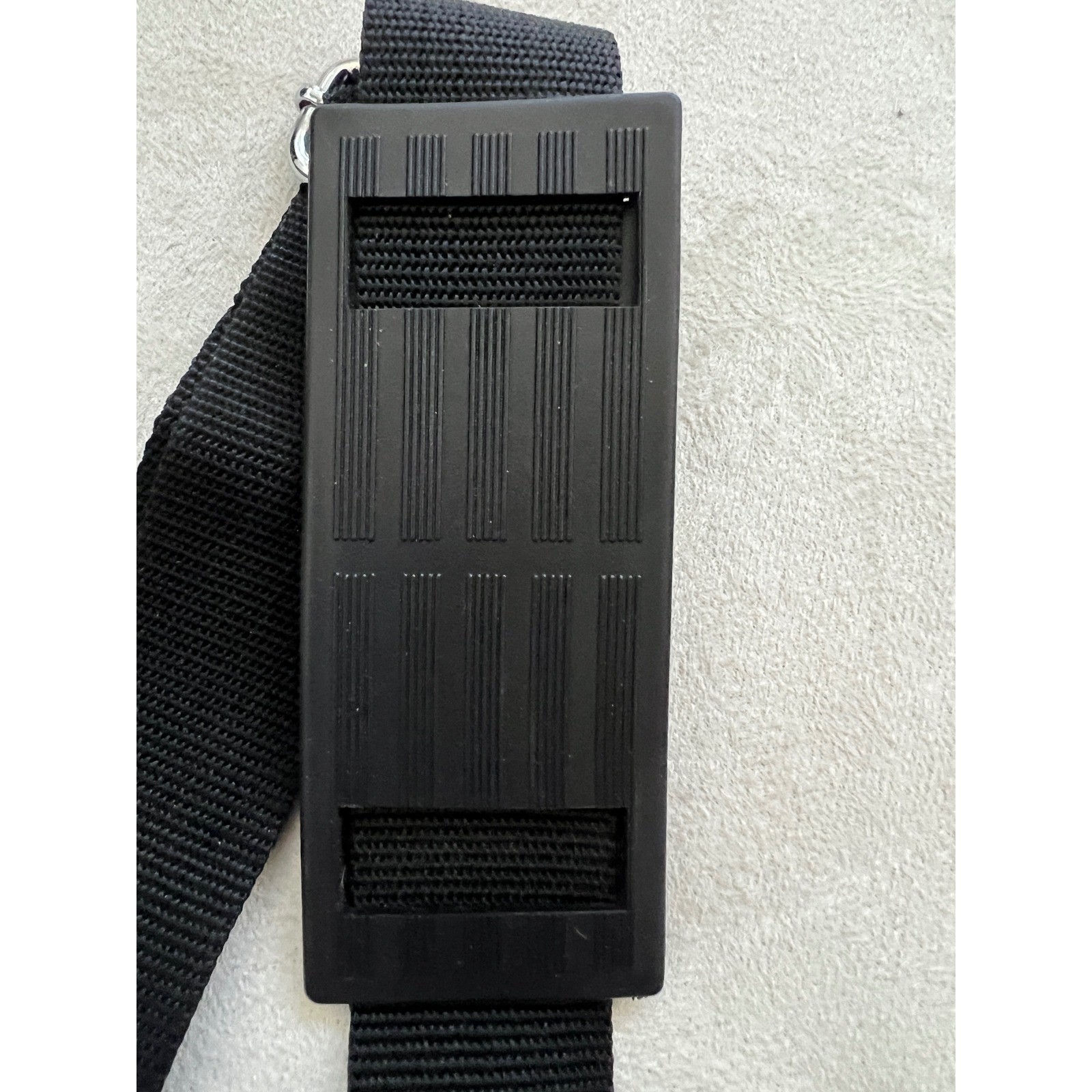 Adjustable Black Nylon Replacement Shoulder Strap with Metal Swivel Snap Hooks