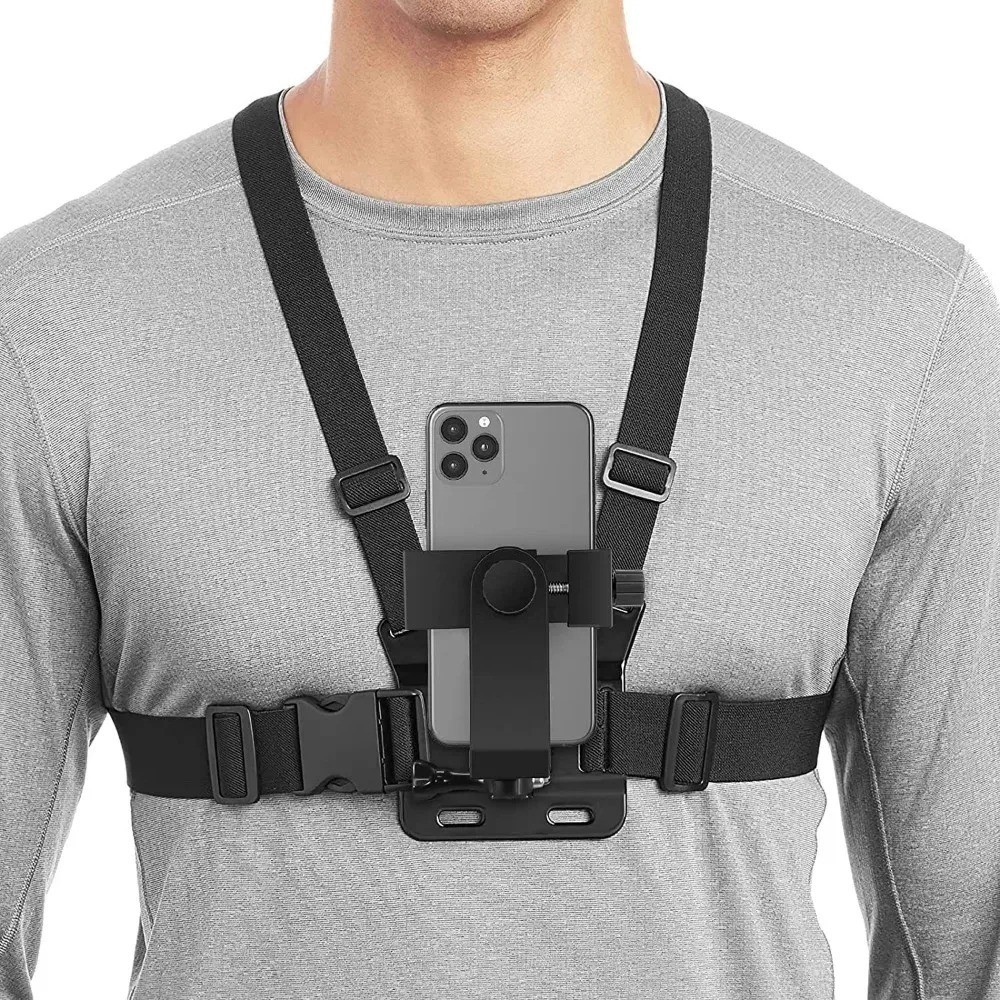 Chest Strap Harness Body Mount Holder for Mobile Cell Phone Action Camera POV
