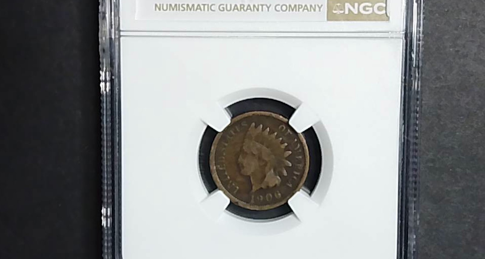 1906 Indian Head Cent – NGC Genuine Postage Vending Machine Collection –