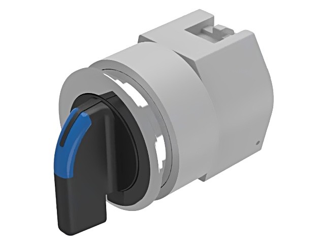 704.101.018I switch: rotary 30 mm rod. Pos: 2 black/silver, LED IP65 EAO