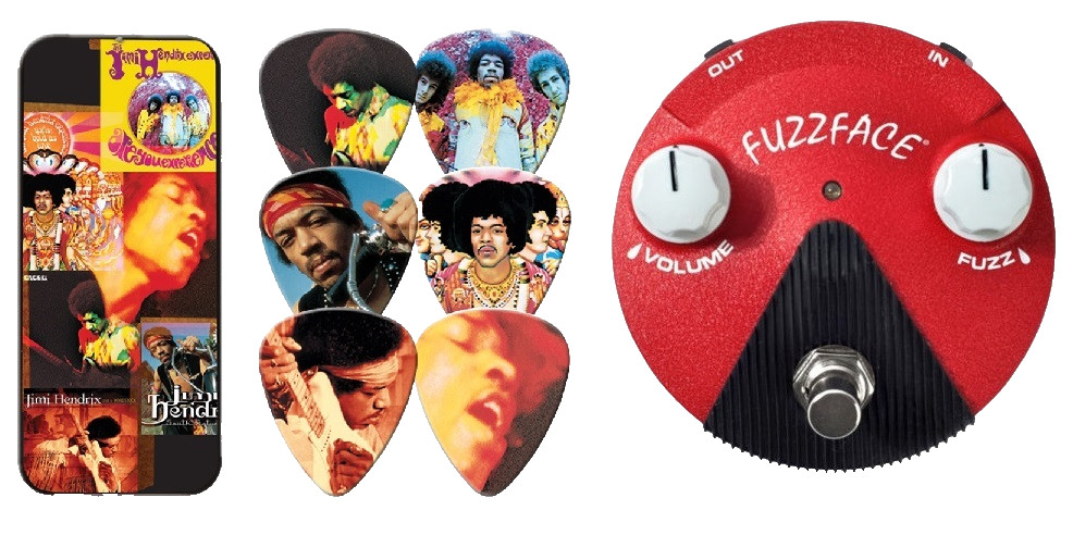 Jim Dunlop Jimi Hendrix Band of Gypsys Mini Fuzz Face FFM6 (PICKS & TIN JHPTO8H)