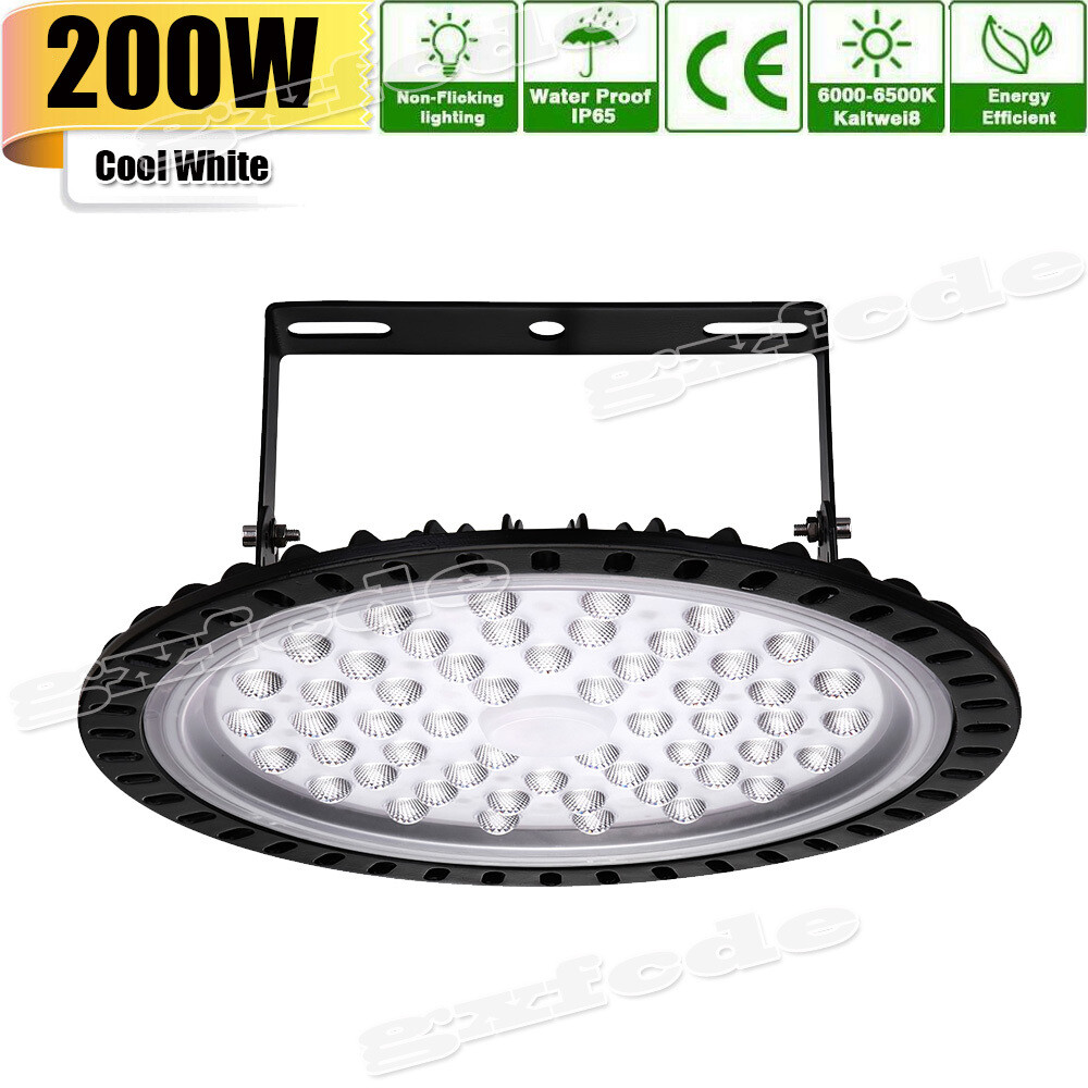 1X 200 Watts UFO LED High Bay Light Warehouse Industrial Factory Commercial Lamp
