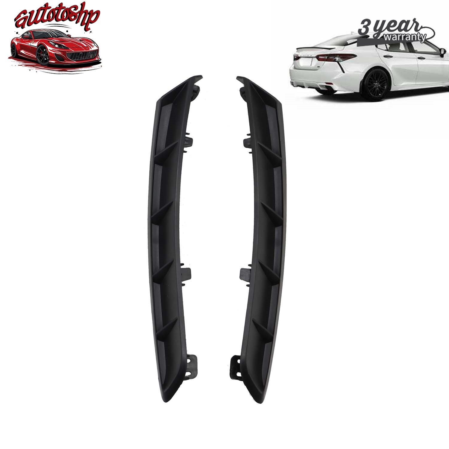 For Toyota Camry SE XSE 2018-22 2023 Right & Left Rear Bumper Lower Trim Molding