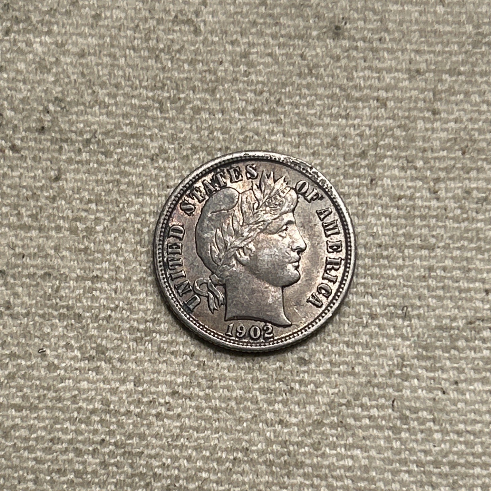 1902 Barber Silver Dime High Grade Old US Coin TL 310-25