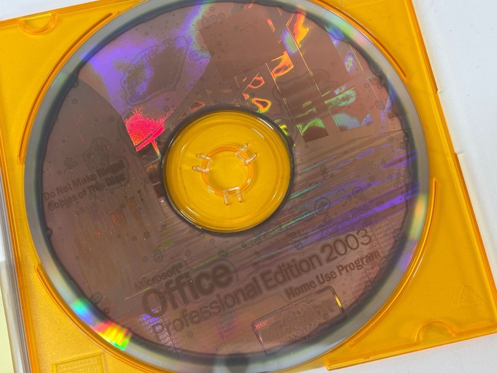 Microsoft Office Professional Edition 2003 Home Use Program CD With Keycode