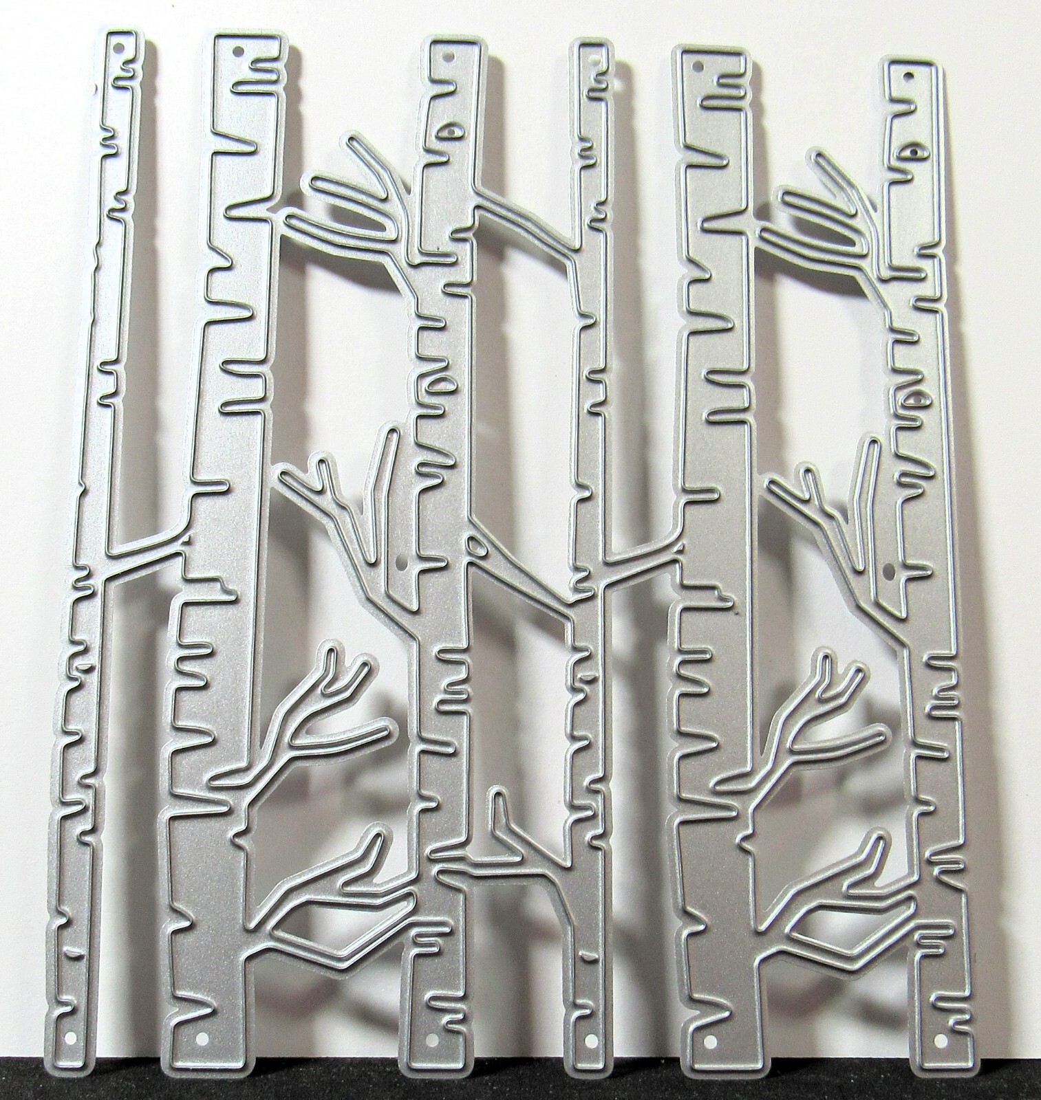 Birch Forest Trees Metal Dies 4" x 4 3/4"
