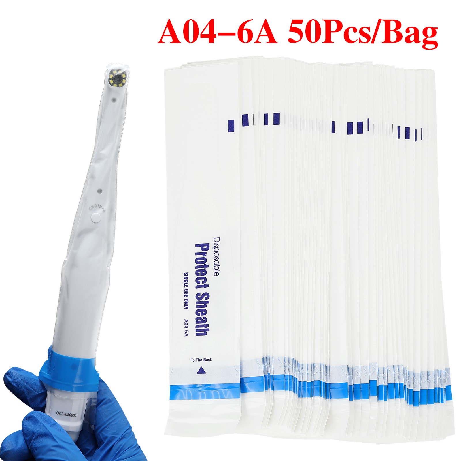 Disposable Dental Intraoral Camera Protect Sheaths Sleeves Covers A04-6A de