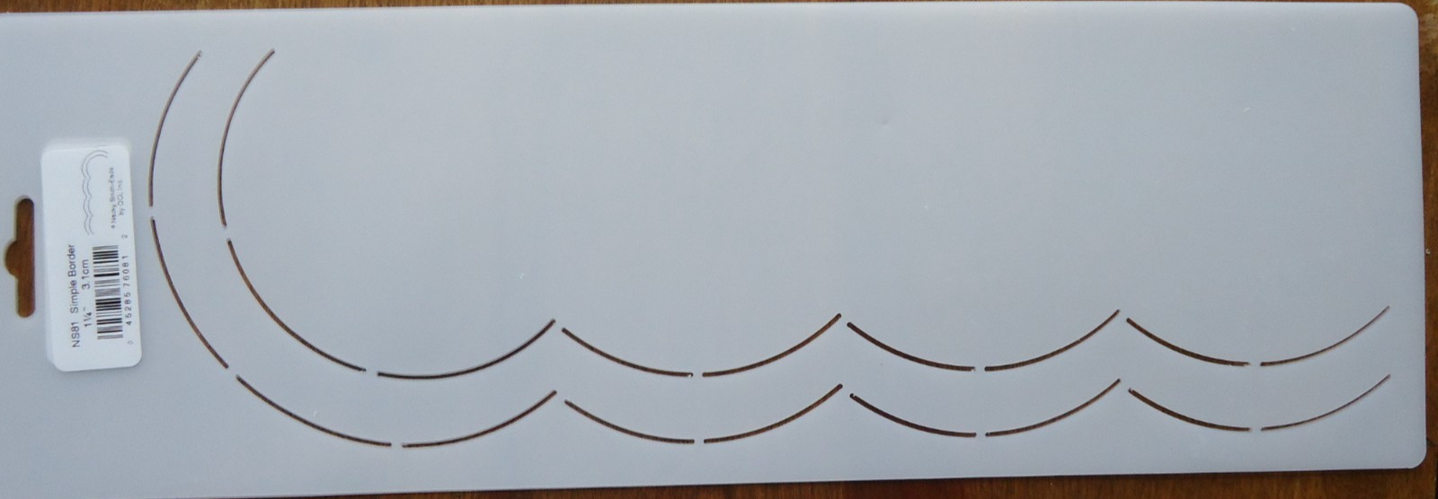 Stencil Quilting Simple Border NS81 1 1/4" 3.1cm QC quilt embroidery stitch sew