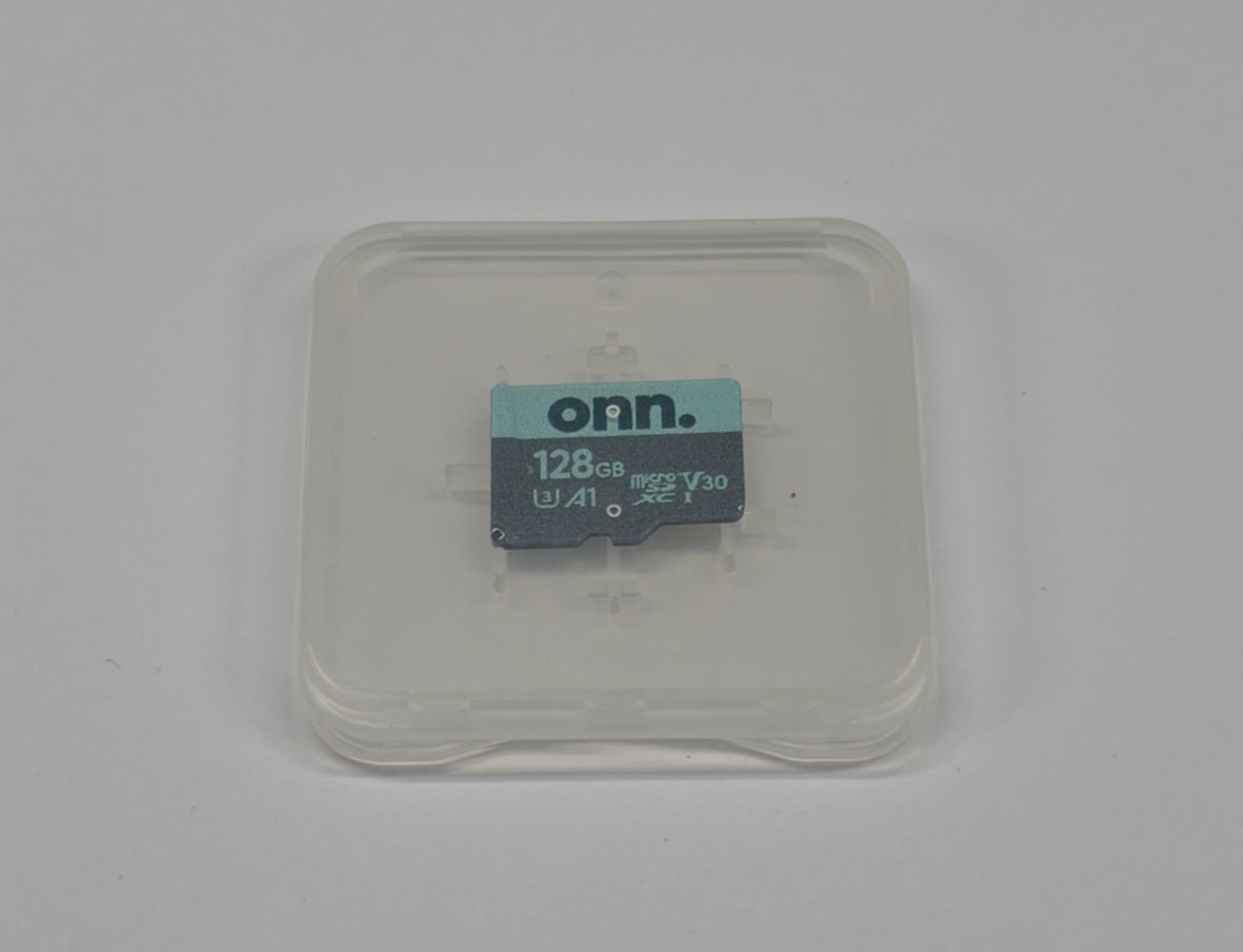 ONN 128GB Micro SD Card U3 A1 MicroSDXC V30 with Case