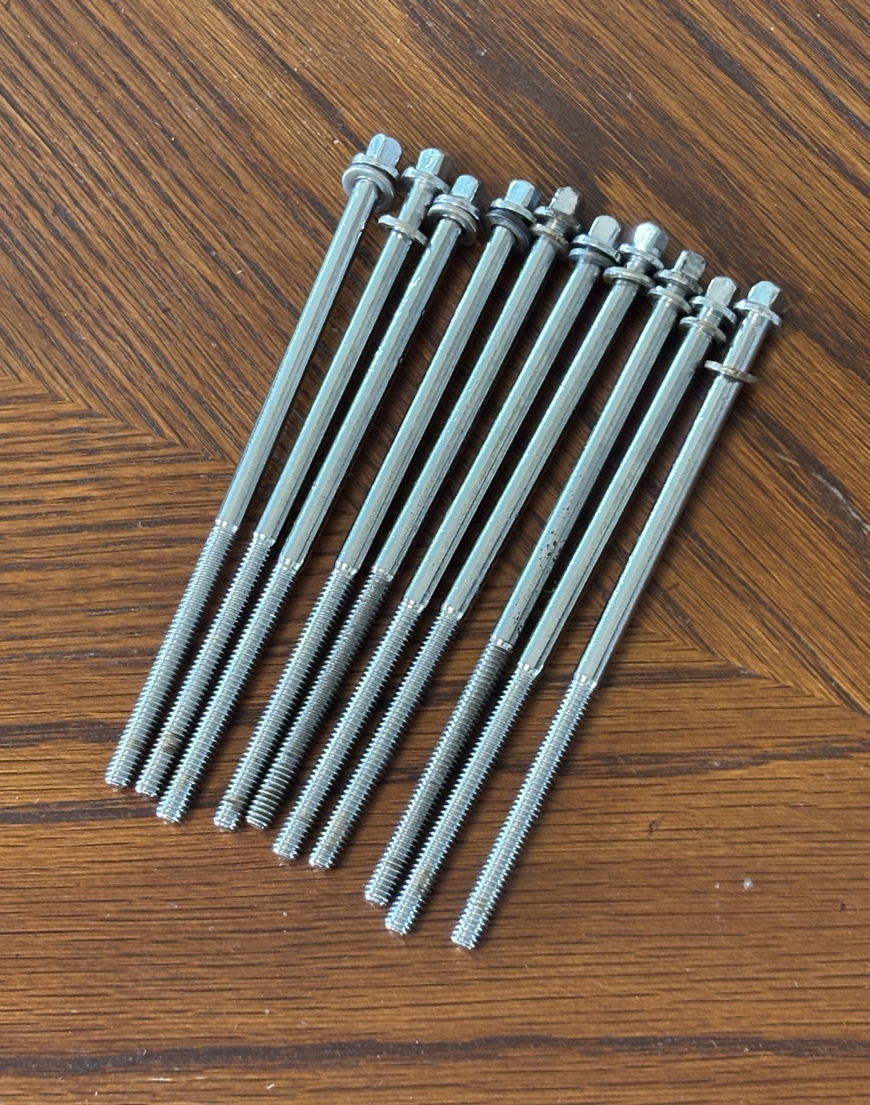(Lot of 10 ea.) Vintage 60s-70s Slingerland 5-1/4" Tension Rods