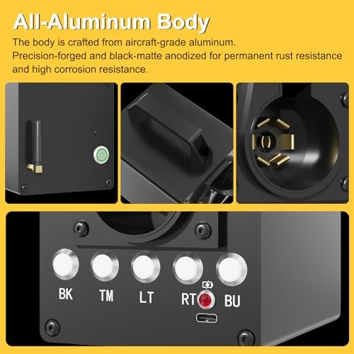 Portable Trailer Light Tester Box, Wireless Remote Control Operation, Black