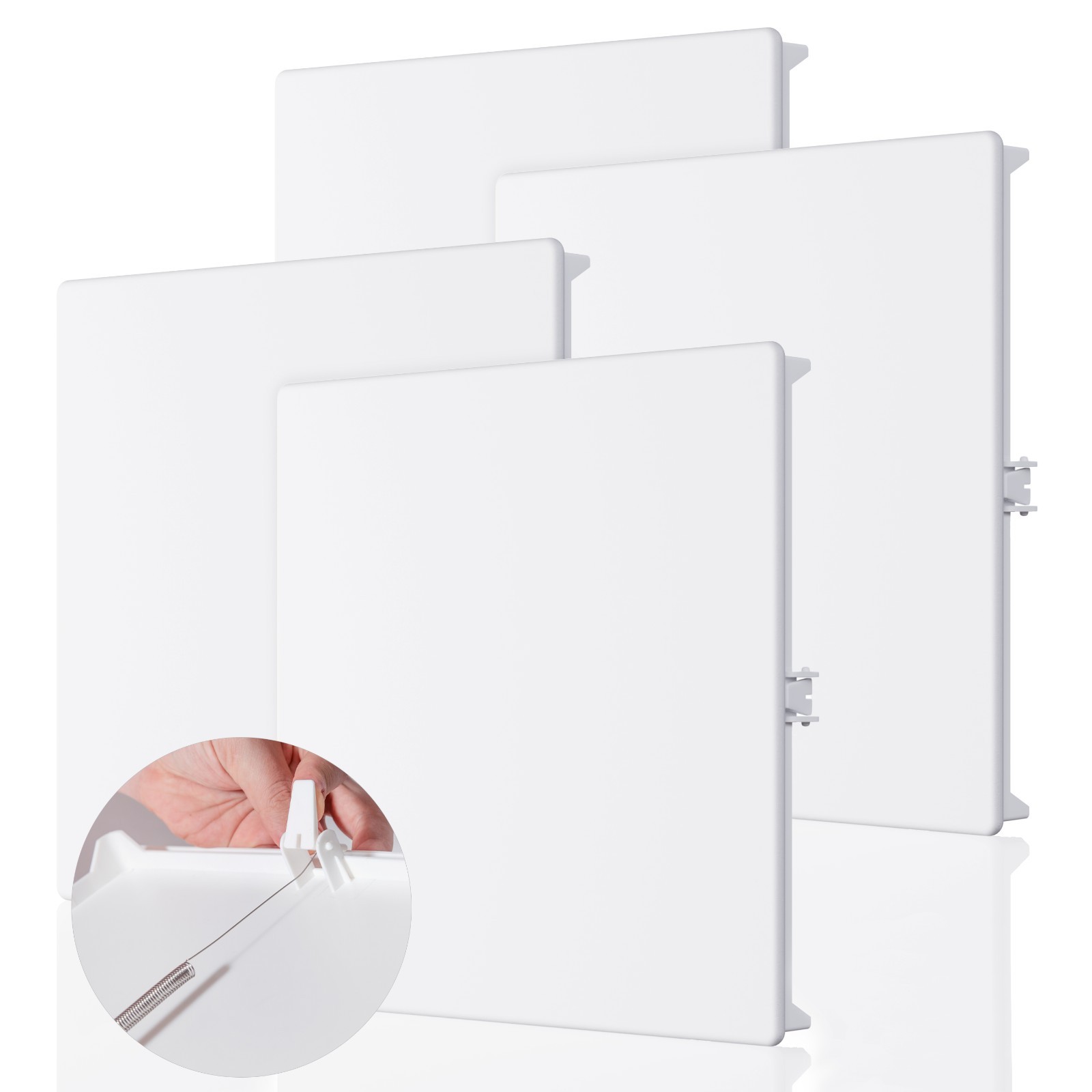 Morvat 12x12 Spring Access Panel for Drywall & Ceiling, 4 Pack