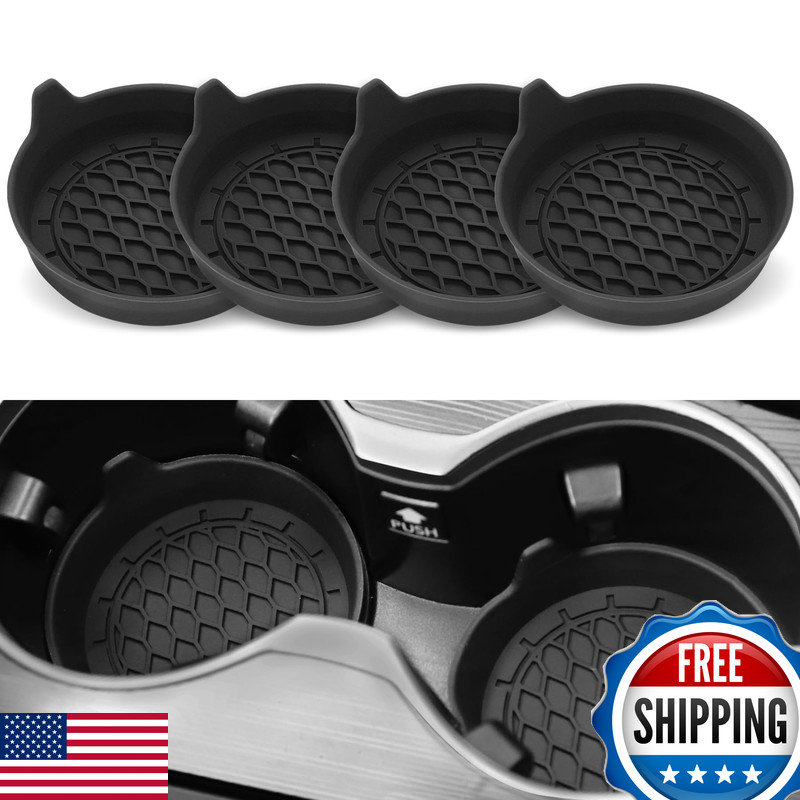 Singaro Car Cup Holder Coaster Silicone Cup Holder Insert Universal Non-Slip