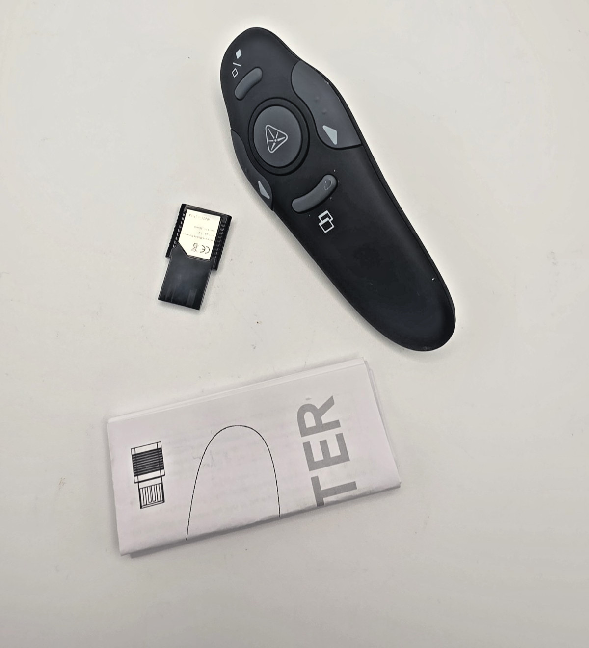 Wireless Presenter w/ Laser For Powerpoint On Mac Or Windows Plug & Play USB NEW
