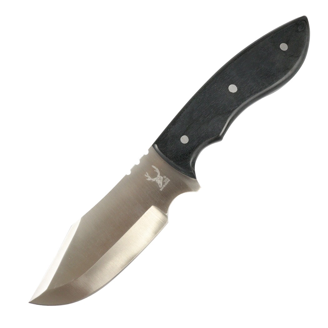 TheBoneEdge 10.5"" Full tang hunting knife wood handle 3CR13 Steel with Sheath