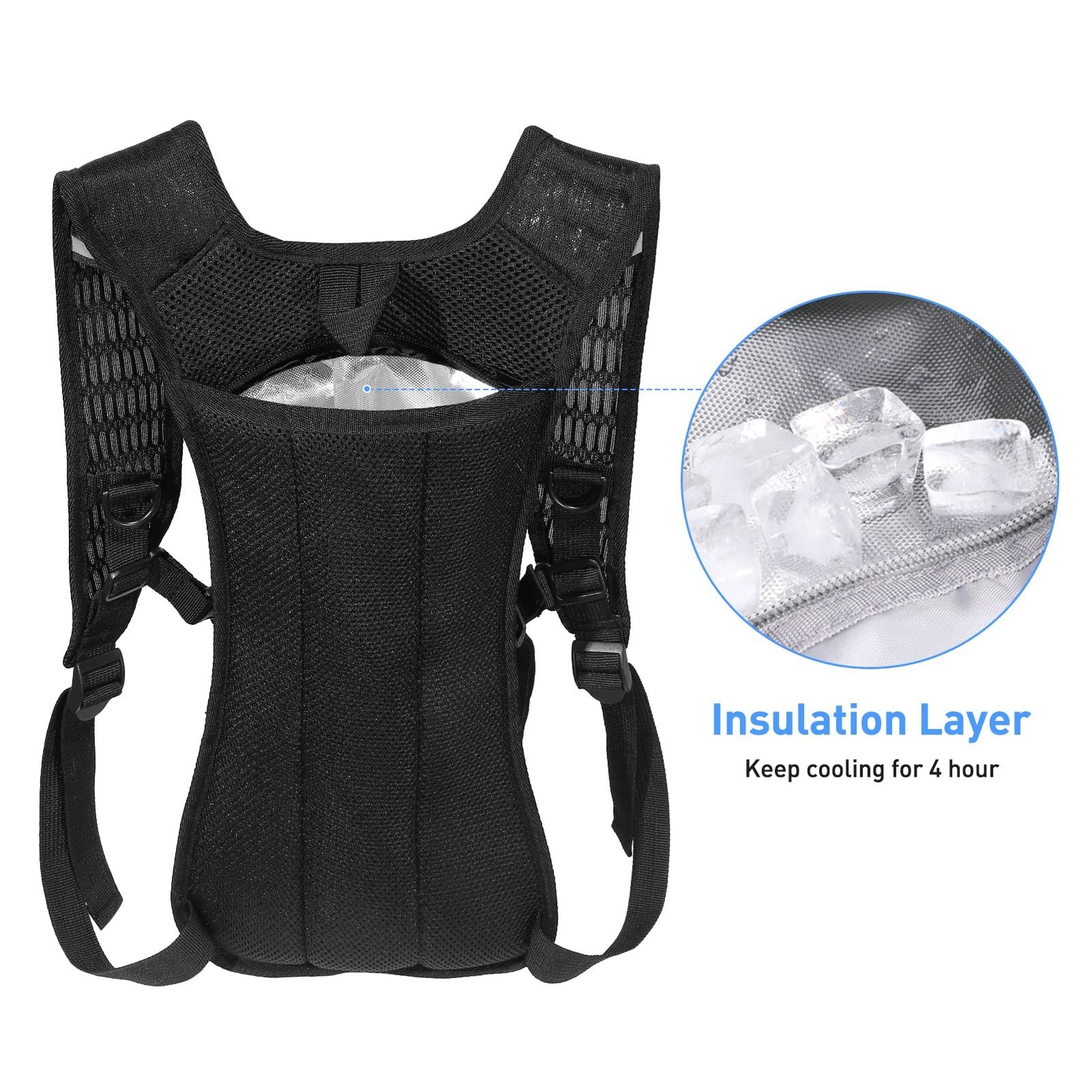 KUYOU Rave Hydration Pack, Hydration Backpack with 2L Hydration Bladder, Fest...