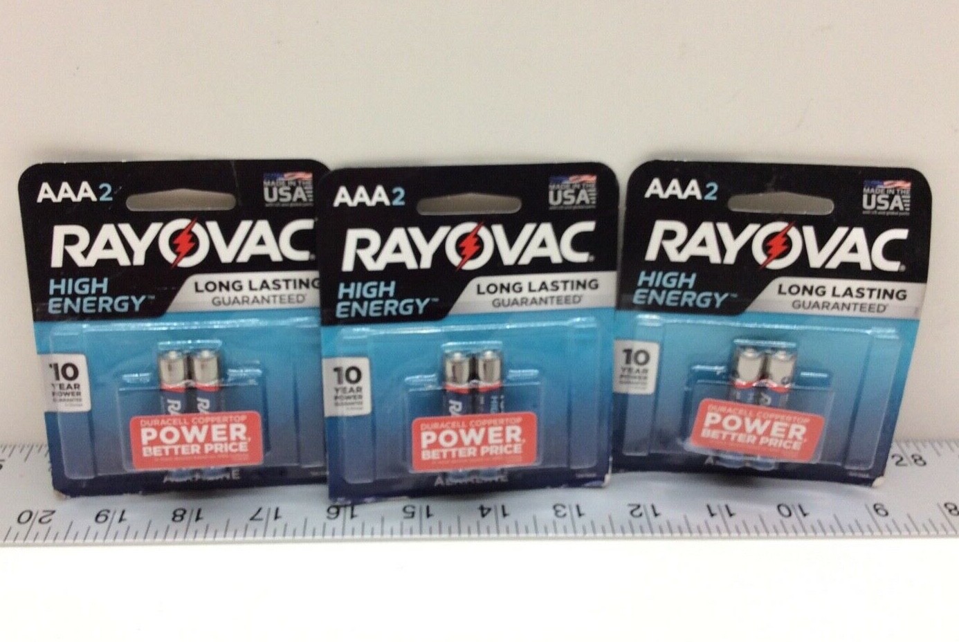 3 - Rayovac AAA High Energy Batteries 2 Pack 824-2K