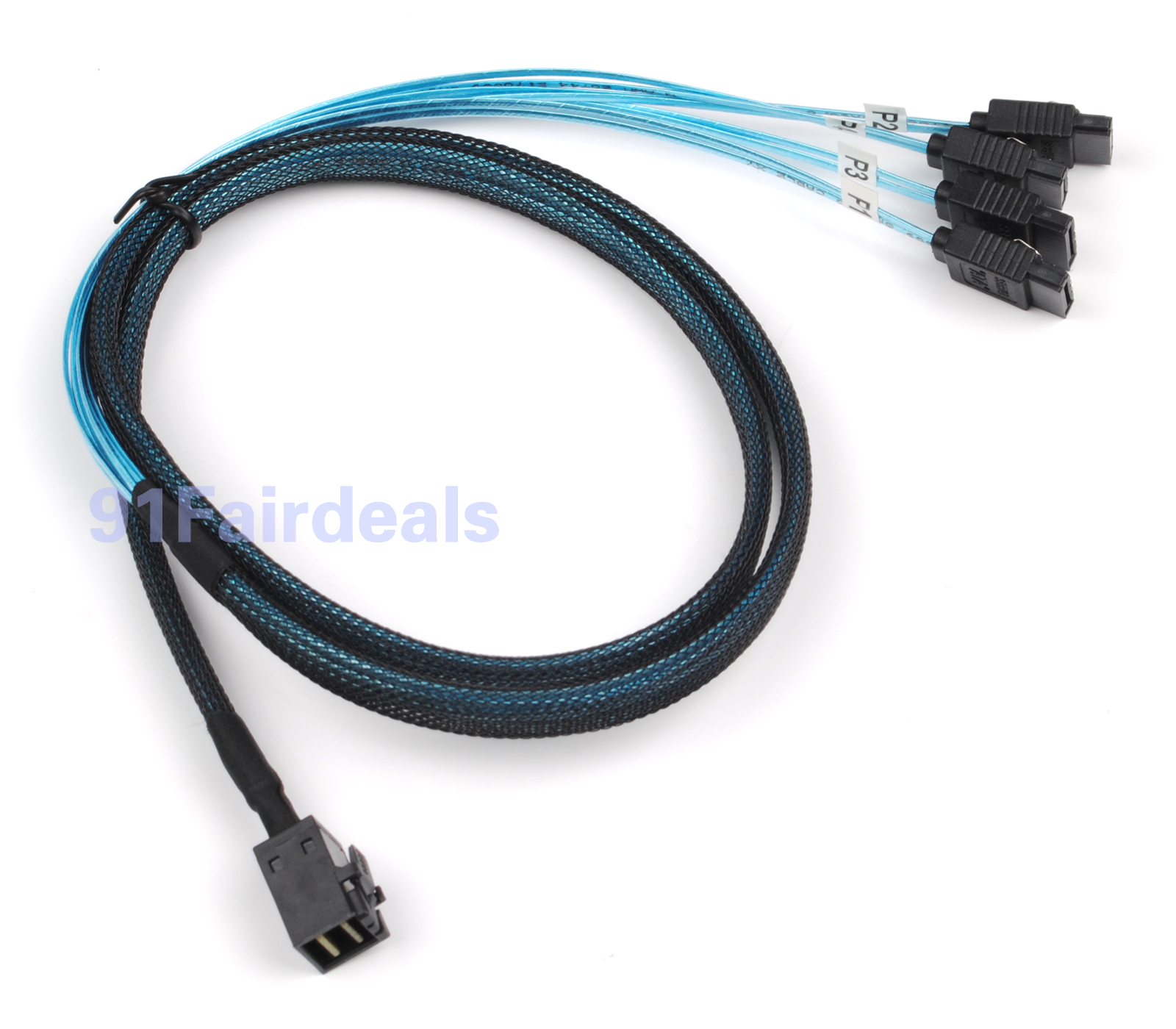 12Gbps mSAS Cable SFF-8643 to 4x SATA 1M mini SAS LSI Avago Adaptec LSI00411