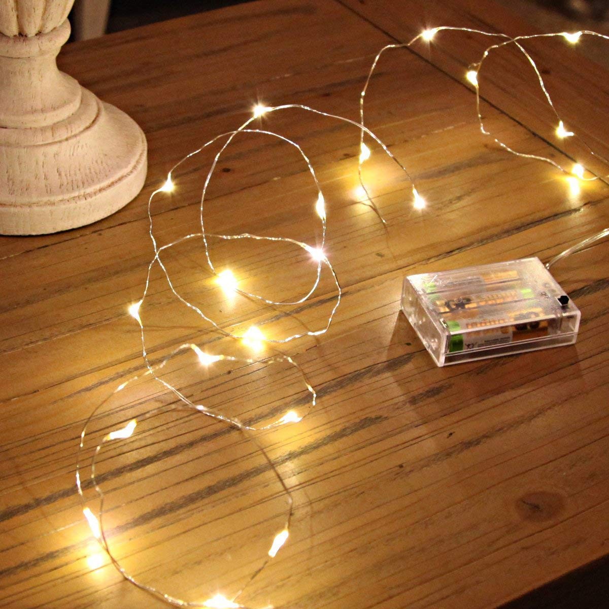 Led Fairy Lights Battery Operated, 4 Packs Mini Battery Powered Copper Wire S...