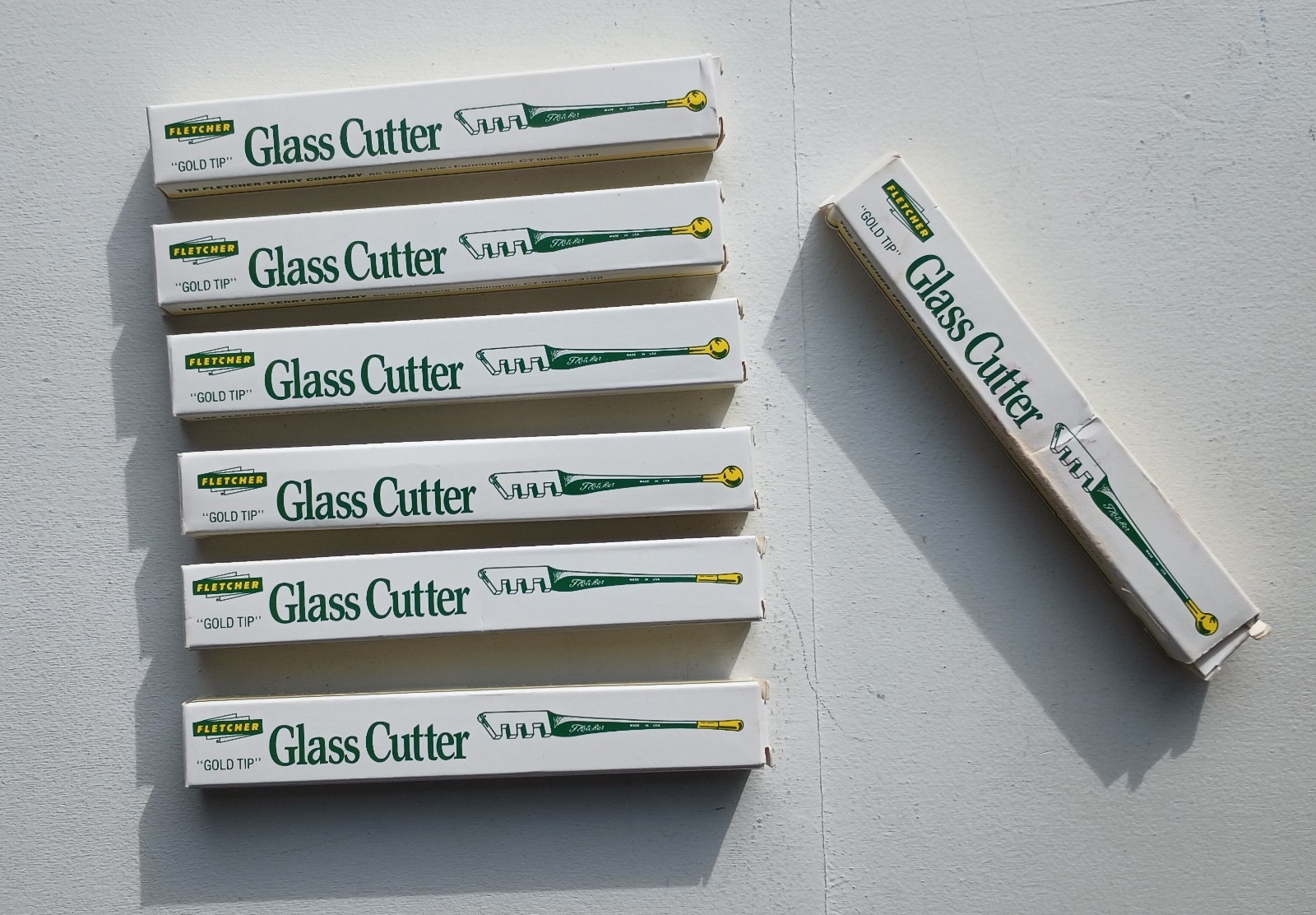 Fletcher-Terry Glass Cutter Gold Tip 02A U.S.A.