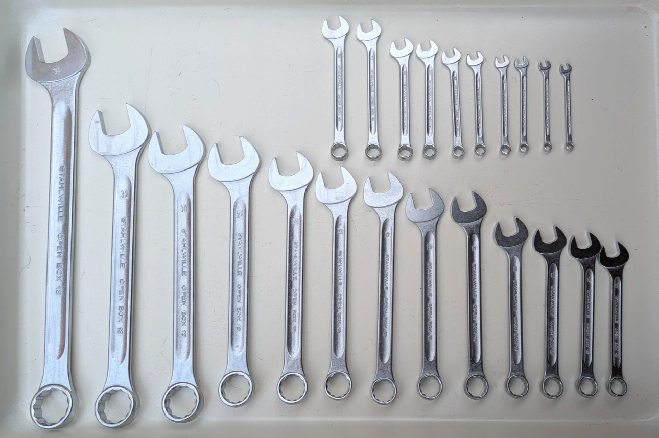 Stahlwille Combination Wrench Set - Open Box 13 - 23 pc