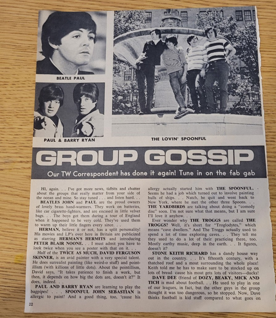 Paul McCartney Clipping (BEATLES)